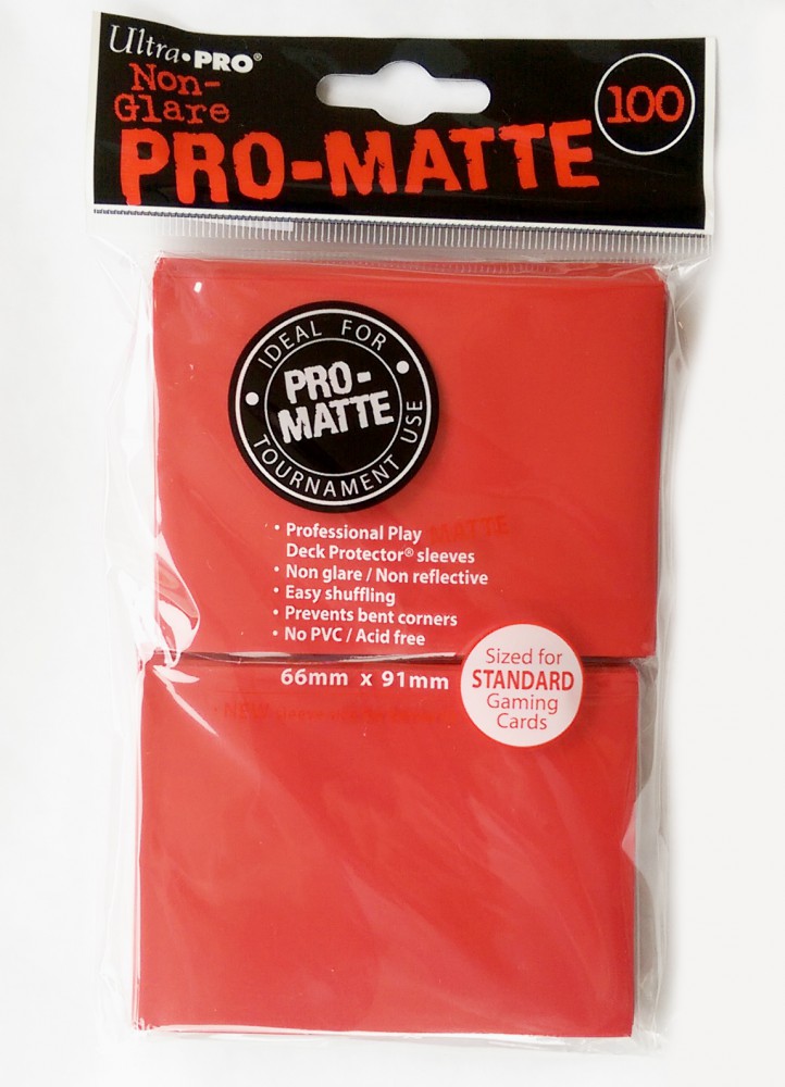 100 Ultra Pro Card Protector Sleeves ProMatte Farbe auswählen 66