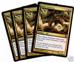 Wizards of the Coast 4x Sanity Gnawers ! Alara Reborn ! engl. NM