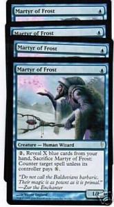 MtG : 4x Martyr of Frost ! Coldsnap ! engl. NM