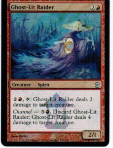 Wizards of the Coast 1x Ghost-Lit Raider RELEASE FOIL PROMO ! engl. EX