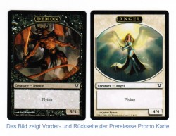 Wizards of the Coast 1x Angel / Demon Token Prerelease Promo ! engl. NM